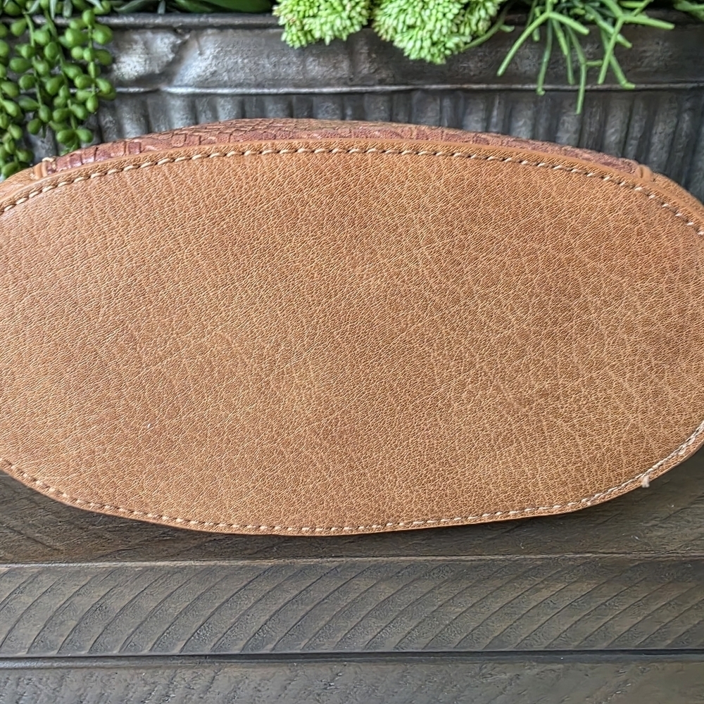 Anthropologie Tobacco Mini Bag With Textured Detailing-Crossbody Strap - Picture 4 of 10